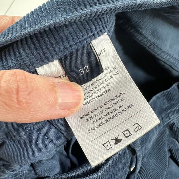 Citizens of Humanity Jeans Womens 32 Blue Jolene Corduroy Bluebird Vintage Slim - Picture 5 of 16